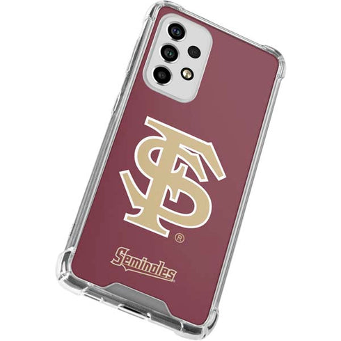 Florida State FSU Seminoles Initials Galaxy A53 5G Clear Case
