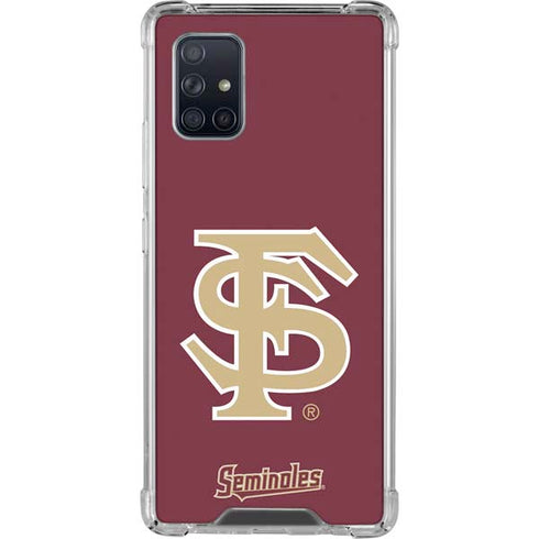 Florida State FSU Seminoles Initials Galaxy A71 5G Clear Case