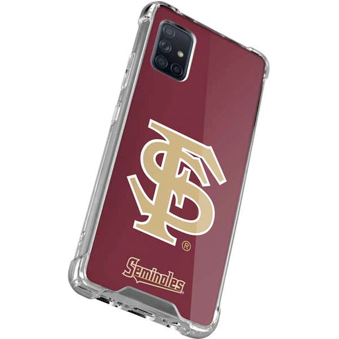 Florida State FSU Seminoles Initials Galaxy A71 5G Clear Case