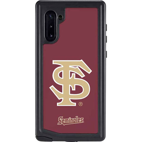 FSU Seminoles Initials Galaxy Note 10 Waterproof Case