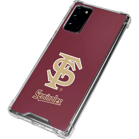 Florida State FSU Seminoles Initials Galaxy Note20 5G Clear Case