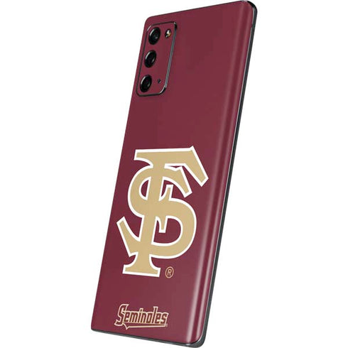 Florida State FSU Seminoles Initials Galaxy Note20 5G Skin