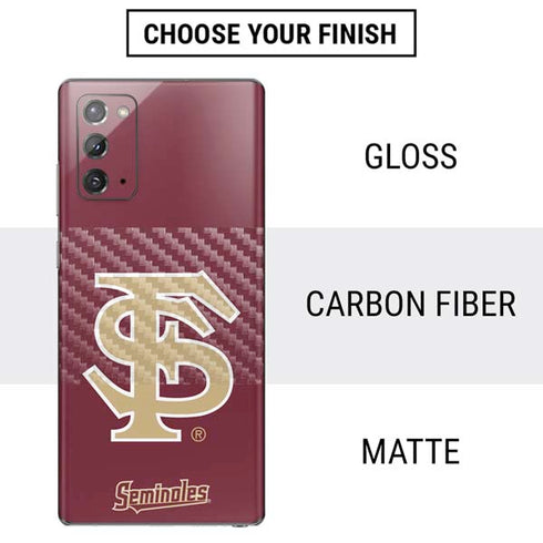 Florida State FSU Seminoles Initials Galaxy Note20 5G Skin