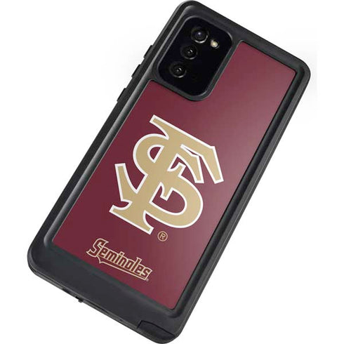 Florida State FSU Seminoles Initials Galaxy Note20 5G Waterproof Case