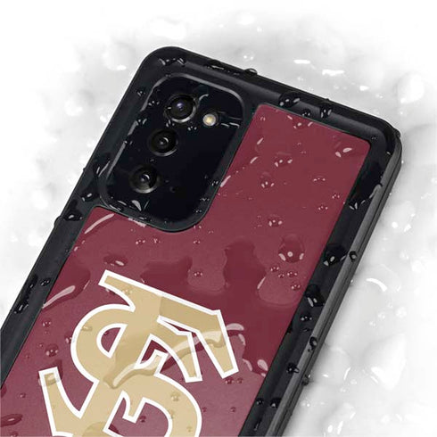 Florida State FSU Seminoles Initials Galaxy Note20 5G Waterproof Case