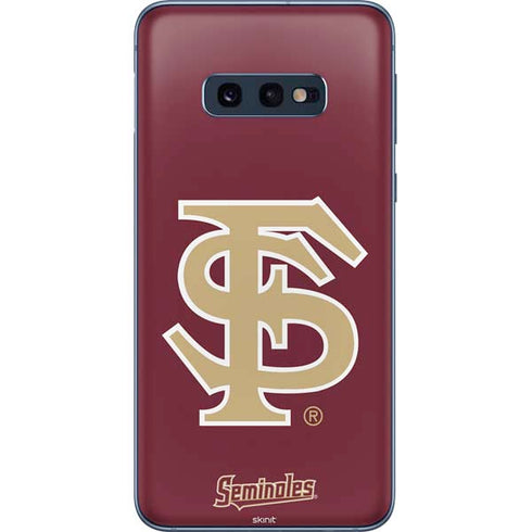 FSU Seminoles Initials Galaxy S10e Skin