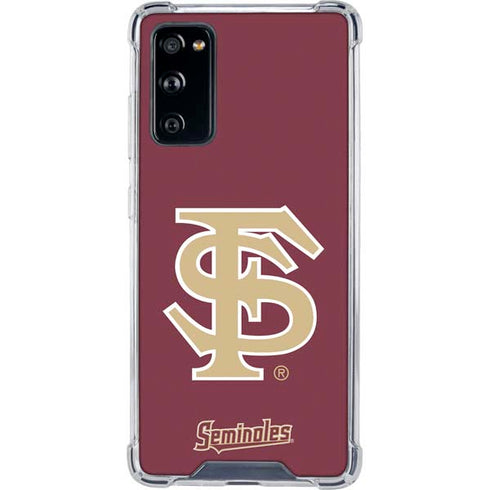 Florida State FSU Seminoles Initials Galaxy S20 FE Clear Case