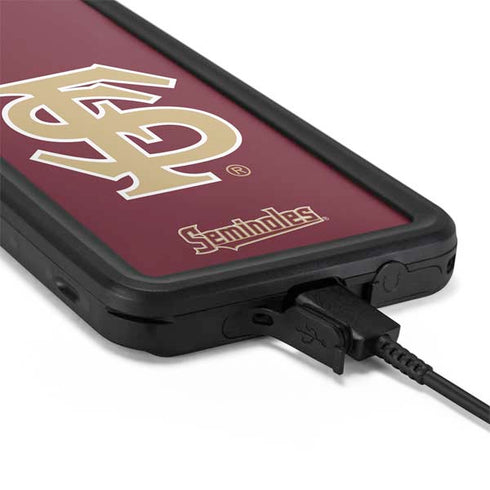 Florida State FSU Seminoles Initials Galaxy S20 Plus Waterproof Case