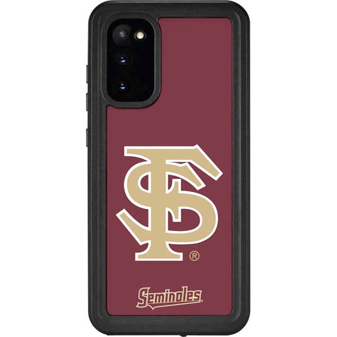 Florida State FSU Seminoles Initials Galaxy S20 Waterproof Case