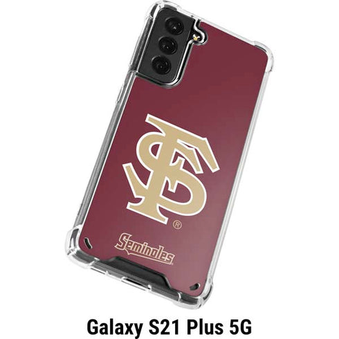 Florida State FSU Seminoles Initials Galaxy S21 Plus 5G Clear Case