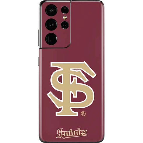 Florida State FSU Seminoles Initials Galaxy S21 Ultra 5G Skin