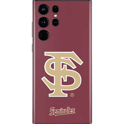 Florida State FSU Seminoles Initials Galaxy S22 Ultra Skin
