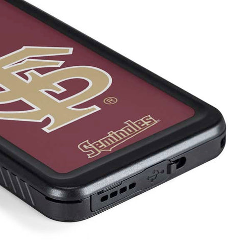 FSU Seminoles Initials Galaxy S23 Plus Waterproof Case