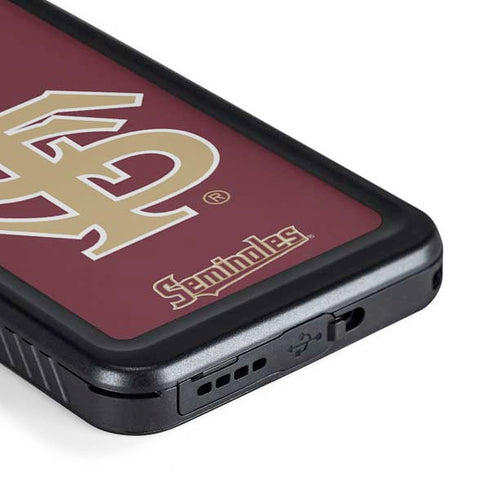 FSU Seminoles Initials Galaxy S23 Waterproof Case