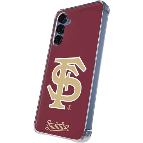 Florida State FSU Seminoles Initials Galaxy S24 Clear Case