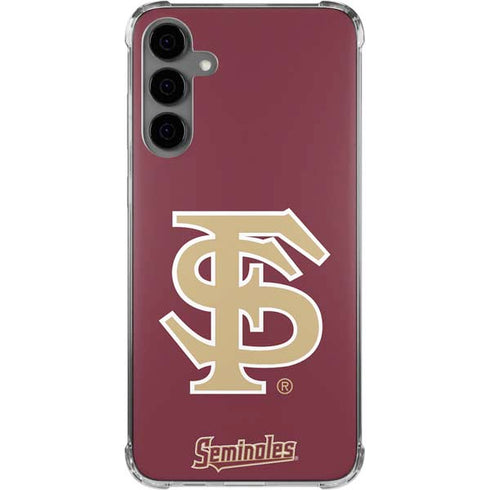 Florida State FSU Seminoles Initials Galaxy S24 Plus Clear Case