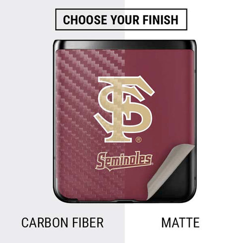Florida State FSU Seminoles Initials Galaxy Z Flip Skin