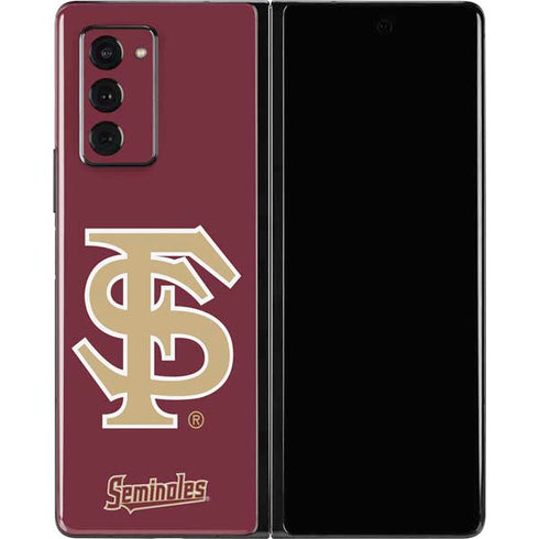 Florida State FSU Seminoles Initials Galaxy Z Fold2 5G Skin