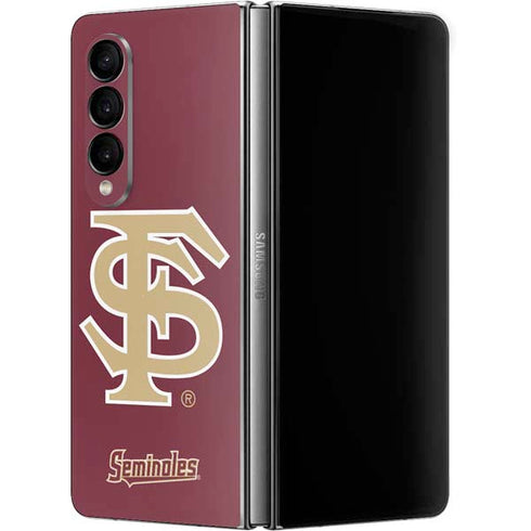 Florida State FSU Seminoles Initials Galaxy Z Fold4 5G Skin