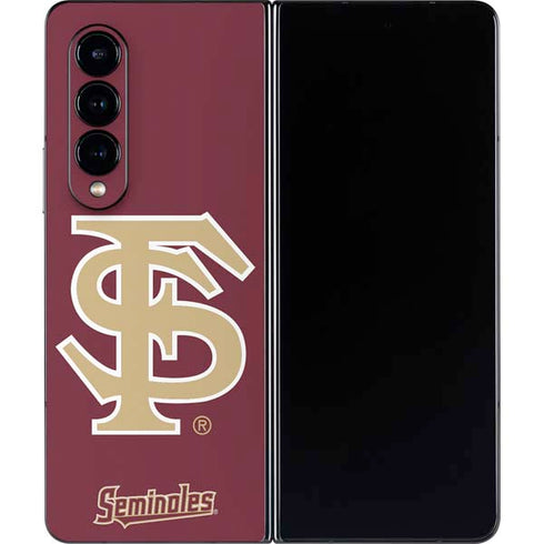 Florida State FSU Seminoles Initials Galaxy Z Fold4 5G Skin