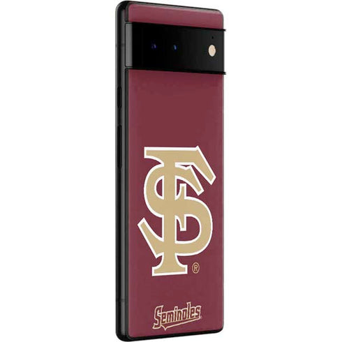 Florida State FSU Seminoles Initials Google Pixel 6 Skin