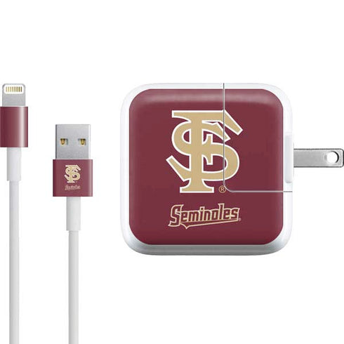 FSU Seminoles Initials iPad Charger (10W USB) Skin