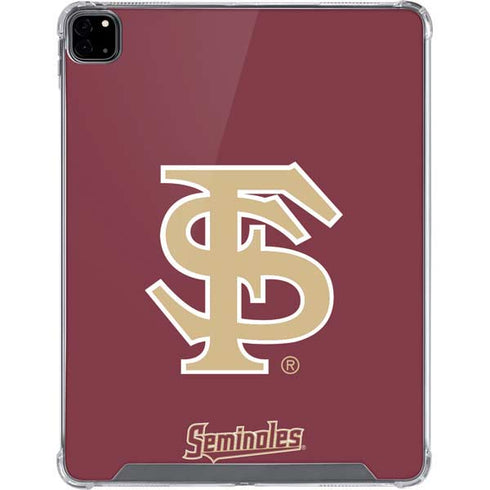 Florida State FSU Seminoles Initials iPad Pro 12.9in (2020) Clear Case