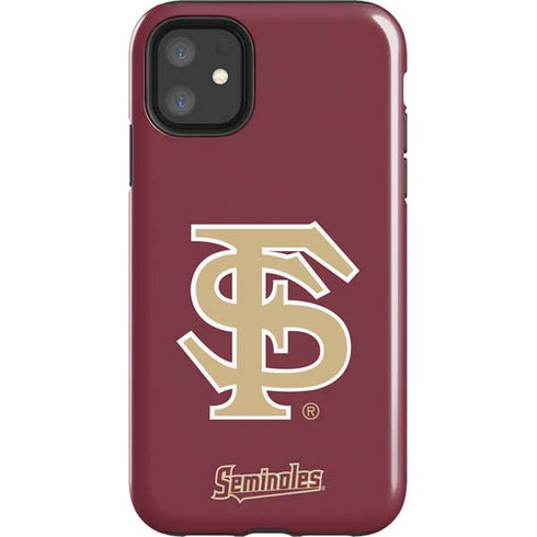 FSU Seminoles Initials iPhone 11 Impact Case