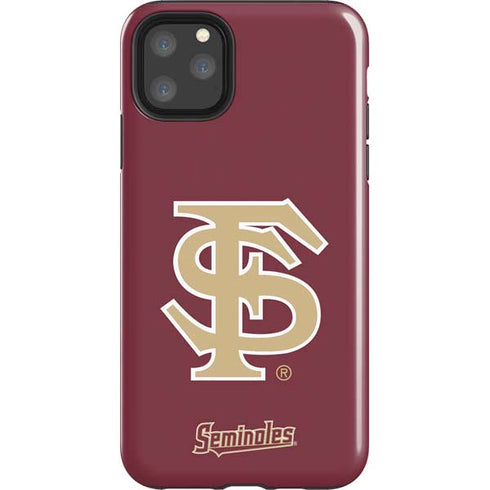FSU Seminoles Initials iPhone 11 Pro Max Impact Case