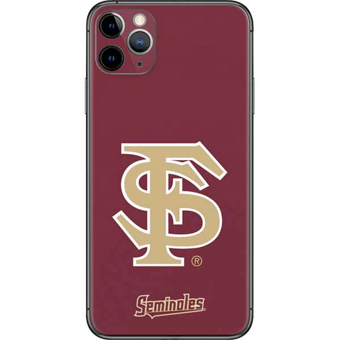 FSU Seminoles Initials iPhone 11 Pro Max Skin
