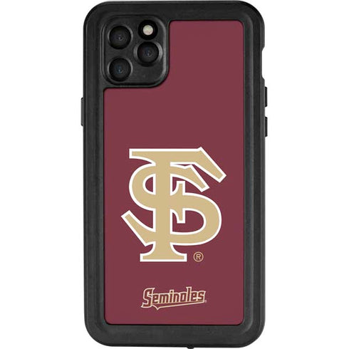 FSU Seminoles Initials iPhone 11 Pro Max Waterproof Case