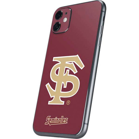 FSU Seminoles Initials iPhone 11 Skin