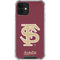 Florida State FSU Seminoles Initials iPhone 12 Clear Case