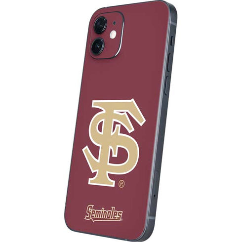 Florida State FSU Seminoles Initials iPhone 12 Mini Skin
