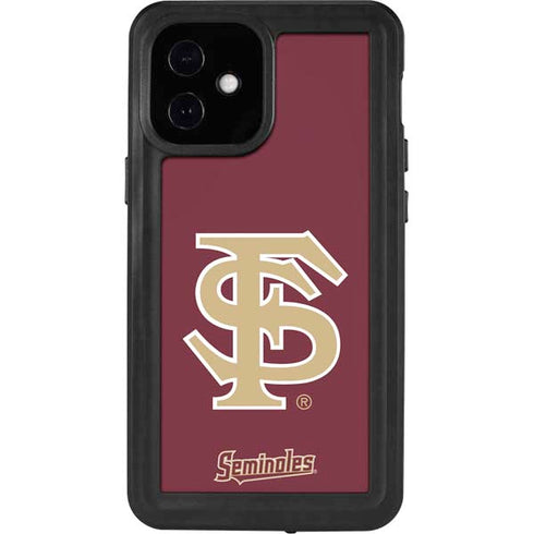 Florida State FSU Seminoles Initials iPhone 12 Mini Waterproof Case