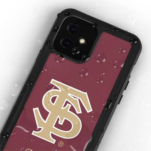 Florida State FSU Seminoles Initials iPhone 12 Mini Waterproof Case