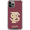 Florida State FSU Seminoles Initials iPhone 12 Pro Clear Case