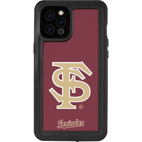 Florida State FSU Seminoles Initials iPhone 12 Pro Max Waterproof Case