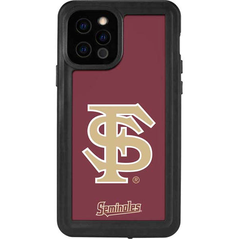 Florida State FSU Seminoles Initials iPhone 12 Pro Waterproof Case