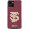 Florida State FSU Seminoles Initials iPhone 13 Clear Case