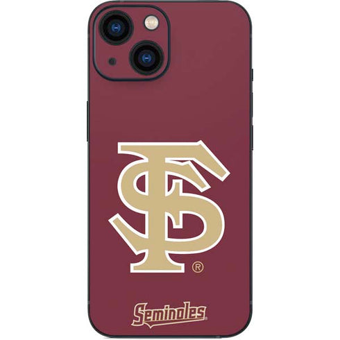 Florida State FSU Seminoles Initials iPhone 13 Mini Skin