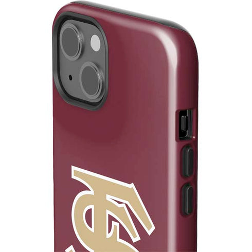 Florida State FSU Seminoles Initials iPhone 15 Impact Case