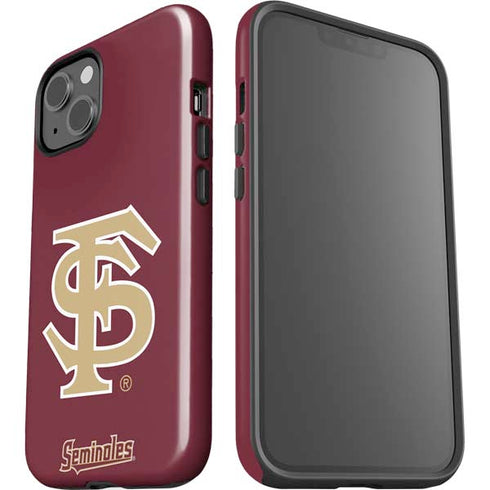 Florida State FSU Seminoles Initials iPhone 15 Impact Case