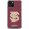Florida State FSU Seminoles Initials iPhone 14 Plus Clear Case