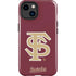 Florida State FSU Seminoles Initials iPhone 15 Plus Impact Case