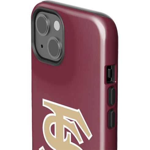 Florida State FSU Seminoles Initials iPhone 15 Plus Impact Case