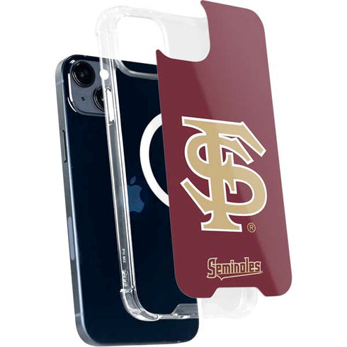 Florida State FSU Seminoles Initials iPhone 15 Plus MagSafe Case