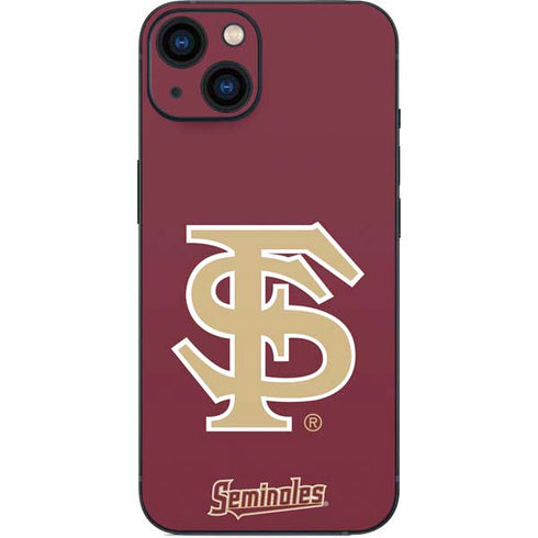 Florida State FSU Seminoles Initials iPhone 14 Plus Skin