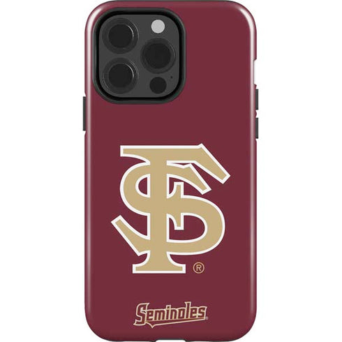 Florida State FSU Seminoles Initials iPhone 15 Pro Impact Case