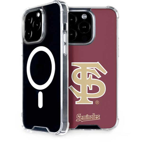Florida State FSU Seminoles Initials iPhone 15 Pro MagSafe Case